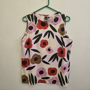3/$30 Marimekko x Uniqlo Cotton Floral Tank Top Size XL